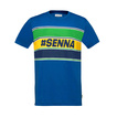 T-shirt homme Hashtag Ayrton Senna F1 2025 bleu