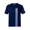 T-shirt homme Sparco Martini Racing Stripes bleu marine