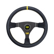 Volant OMP WRC jaune couvert d'un cuir