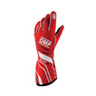 Gants de rallye OMP ONE-S MY20 rouges (approbation FIA)
