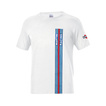 T-shirt homme Sparco Martini Racing Stripes blanc
