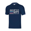 T-shirt homme Sparco 1977 bleu foncé
