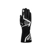 Gants de course Sparco TIDE+ noir-blanc (FIA)