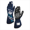 Gants de rallye OMP ONE-S MY25 bleu marins (approbation FIA)