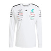 T-shirt à manches longues homme Team Mercedes AMG F1 2025 blanc