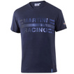 T-shirt homme Sparco Martini Racing Big Logo navy