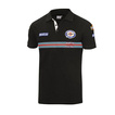 Polo homme Sparco Martini Stripe noir
