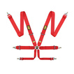 Ceintures de sécurité 6 - points OMP Saloon rouges