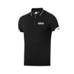 Polo homme Sparco ZIP noir