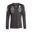T-shirt à manches longues homme Team Mercedes AMG F1 2025 noir