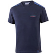 T-shirt homme Sparco Martini Racing Top Stripes bleu marine
