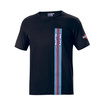 T-shirt homme Sparco Martini Racing Stripes noir