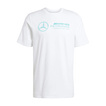 T-shirt homme Logo Mercedes AMG F1 2025 blanc