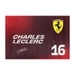 Drapeau Charles Leclerc Scuderia Ferrari F1 2025
