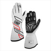 Gants de rallye OMP ONE-S MY25 blancs (approbation FIA)