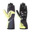 Gants de karting Alpinestars TECH-1 K RACE V2 CORPORATE gris-jaune