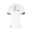 Polo femme Sparco ZIP blanc