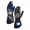 Gants de rallye OMP ONE-S MY25 bleu marins (approbation FIA)